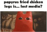 papyrus fried chicken legs is... lost media? THE