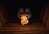 A "GIF":https://knowyourmeme.com/memes/cultures/gif from the indie horror "game":https://knowyourmeme.com/memes/cultures/gaming _Rental_ on "Steam":https://knowyourmeme.com/memes/sites/steam, showing the bunny character Umi walking down a dark hallway and holding a candle. The GIF became popular on "Twitter / X":https://knowyourmeme.com/memes/sites/twitter-x in 2025.