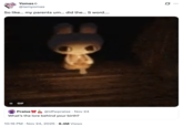 A "tweet":https://knowyourmeme.com/memes/sites/twitter-x using the Umi Walking With a Candle "GIF":https://knowyourmeme.com/memes/cultures/gif in a "GIF Caption":https://knowyourmeme.com/memes/gif-captions post.