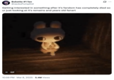 A "tweet":https://knowyourmeme.com/memes/sites/twitter-x using the Umi Walking With a Candle "GIF":https://knowyourmeme.com/memes/cultures/gif in a "GIF Caption":https://knowyourmeme.com/memes/gif-captions post.