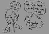 A comic about meeting Mads Mikkelsen. In the comic Mikkelsen agrees to pretend to choke the fan.