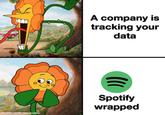 made with mematic A company is tracking your data Spotify wrapped