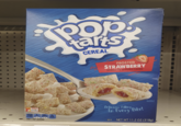Kellogg's FAMILY REWARDS 1509 180m CALORIES SAT FAT SODIUM 0% DV 8% DV PER 1 CUP SERVING 16 TOTAL SUGARS tarts CEREAL FROSTED STRAWBERRY NATURALLY AND ARTIFICIALLY FLAVORED ENLARGED TO SHOW DETAIL Delicious Filling In Every Bite! UD NET WT 11.2 OZ (318g)