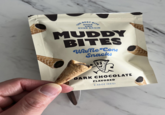 THE BEST BITE OVER AND OVER AGAIN MUDDY BITES Waffle Cone Snacks DARK CHOCOLATE FLAVORED 2.33 OZ (66G)