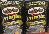 FREE PRESENT EVERY CAN! with FREE PRESENT EVERY CAN! ** with Pringles XMAS DINNER EDITION PROSECCO & PINK PEPPERCORN Flavour Pringles XMAS DINNER EDITION PROSECCO & PINK PEPPERCORN Flavour