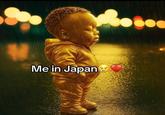 The "Montgomery Swizzenbocher":https://knowyourmeme.com/memes/montgomery-swizzenbocher version of the "Me in Japan" "meme":https://knowyourmeme.com/memes/memes, showing the gold little boy standing in the rain.