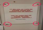 ** NO USE OF TAPE OR THUMB TACKS ARE PERMITTED ON WALLS! USE OF THEM MAY BE CAUSE TO LOSE SECURITY DEPOSIT! JACKSON TOWNSHIP TRUSTEES
