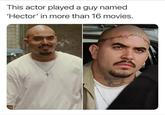 This actor played a guy named 'Hector' in more than 16 movies.