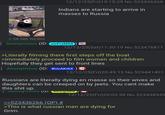 Russia.. UNL || 12/12/25(Fri)19:15:25 No.523436266 Indians are starting to arrive in masses to Russia 2.58 MB WEBM : Anonymous (ID: es41yMS4) = 12/13/25(Sat)11:30:19 No.523476811 >Literally filming there first steps off the boat >immediately proceed to film women and children Hopefully they get sent to front lines : Anonymous (ID: BUCAKrbX) ⭑ 12/12/25(Fri)20:49:13 No.523441401 Russians are literally dying en masse so their wives and daughters can be creeped on by jeets. You cant make this s--- up. • Anonymous (ID. MOZYSiko 12/12/25(Fri)20:03:58 No.523438949 >>523436266 (OP) # >This is what russian men are dying for Grim.