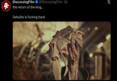4 DiscussingFilm @DiscussingFilm .3d the return of the king... Sebulba is f------ back X