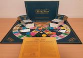 Pivid Pras MASTER GAME-GENUS EDITION Trivial Anati Sonus 000000 000000 صلحة Trivial Pursuit Trivial Pursuit MASTER GAME EQUIPMENT Tal Pan cosaine e play on 1000 and we wer OBJECT OF THE GAME The winner is the player who first hits the besapeosl bub and cly stywers a queste ina calegery shown ty theber plan five ting gamesinining gestion player mast land in each of the category headquarters and correctly answer quri START OF PLAY Each player selects a token and receives se soring wedo one in each of the sis category coksirs Players the d, with the player rolling she highest amber moving it for players t, they all ag The player with firir turn is the die again and, starting In the hub, moves the token the indicated mumber of spaces in any direction. The first move for each player will end ther in a category beadpanan at the end of a spoke, if the die rall is 6, at in a category space, if the die toil is through 1 When a token lands in a category space or headquarte the player is asked a question in that category The categories are colour-coded: Blur. Yellow. Brown. Green. Orange Geography Entertainment History Art & Literature Science & Nature Sports & Leisure The question, next to the appropriate coloured dor, is taken from the first card in either box and is read by another player, Answers are on the opposite side of each card. The nex question comes from the first card in the other box. - RULES OF PLAY the player mot de geste, tho sely, the sale the allowed A plove u sleeps mow the suber of span CONTINUATION OF PLAY Py center with and placed in she rear of the bt from which they wer dies aller sach question the player's token. I approprie scoring wider is placed the player answers incitly, the leave the headquarters as the nest sur and later the player at the penda A player landing in me of the 12Redlaga as the turn by sling the die spill she hub beloes the player kes et the six tadquameins meiriments is be able to win the game, the has mated wild card space and the plays shows the cerpary lit the subsequent question Amy number of tokens may oupy the same space WINNING THE GAME After a player has correctly amwered a question in all category headquarters, the player's token must make its way to the hub to attempt to win the game When the token lands in the hab, oppsing players select the cargory for a final question, by simple agreement or a vote, and the next card then is drawn. Ifthe question is answered correctly, the game is won. If it is answered incorrectly, the player must leave the hub on the next turn and re-enter is for another question Because a correct answer always means another roll of the die, a player may meet the game-winning requirements on the first turn. If this happens, any player who has not yet had a turn is permitted a chance to duplicate the feat and create a