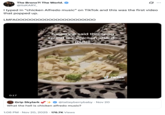 A "tweet":https://knowyourmeme.com/memes/sites/twitter-x about the "slang":https://knowyourmeme.com/memes/internet-slang term "Chicken Alfredo Music."