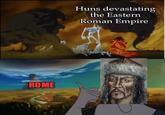 ROME Huns devastating the Eastern Roman Empire