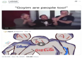 A "quote-tweet":https://knowyourmeme.com/memes/quote-retweets-qrts using the "Goyim Are People Too" "catchphrase":https://knowyourmeme.com/memes/cultures/catchphrases.