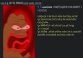 rage.gif (367 KB, 640x640) google yandex iqdb wait Anonymous 12/18/25(Thu)21:46:53 No.83426277 >>83426380 >ask people in real life and online about being suicidal >get banned online, told to call up the suicide hotline >call up hotline >>get told that they cant help and to go get therapy >go to therapist >get told they cant help and they redirect me to a specialist >specialist is inaccessible and doesnt contact me