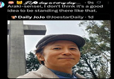 Nj❤ day is every day... · IsØ Araki-sensei, I don't think it's a good idea to be standing there like that. Daily JoJo @JoestarDaily 1d