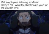 Mall employees listening to Mariah Carey's "all I want for christmas is you" for the 3578th time N
