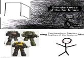 imgflip.com ୮ Grimdarkness of the far future Carcharadons, Raptors, omg Scythes of the Emperor hi!!! хо