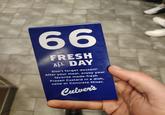 66 FRESH ALL DAY Don't forget dessert! After your meal, enjoy your favorite made-fresh Frozen Custard in a dish, cone or Concrete Mixer. Culver's