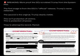 BREAKING: More proof the DOJ scrubbed Trump from the Epstein files. The first image is from the DOJ's "official" release, Trump's name redacted. The second is the original, Trump clearly visible. This isn't protection of victims. This is protection of power. They're altering the record. Period. Case 1:15-cv-0743ONDENT (12/22 Page 16 of 16 several girls at any one time. She confided in me about her casual "friendship" with definitely seemed to have a thing for her and she told me how he kept going on about how he liked her "pert n------". liked flicking and sucking her n------ until they were raw. One evening when we were showering together she showed me her n------. They looked incredibly painful as they were red and swollen and I remember wincing when I looked at them. I also know she had sexual relations with at Jeffery's NY mansion on regular occasions as I once met for coffee, just before she was going to meet and Epstein together at his mansion. I will shortly start forwarding you, all the emails which I have managed to save. They include the following: Case 1:15-cv-0743cmDENT AB/24Page 16 of 16 LLEN several girls at any one time. She confided in me about her casual "friendship" with Donald. Mr Trump definitely seemed to have a thing for her and she told me how he kept going on about how He liked her "pert n------". Donald Trump liked flicking and sucking her n------ until they were raw. One evening when we were showering together she showed me her n------. They looked incredibly painful as they were red and swollen and I remember wincing when I looked at them. I also know she had sexual relations with Trump at Jeffery's NY mansion on regular occasions as I once met Jen for coffee, just before she was going to meet Trump and Epstein together at his mansion. I will shortly start forwarding you, all the emails which I have managed to save. They include the llowing: ANALYS ALYSIS I moved from Edinburgh to New York in September 2006, where shortly after I was introduced to Jeffery Epstein by I moved from Edinburgh to New York in September 2006, where shortly after I was introduced to Jeffery Epstein by Natalie. I moved to New York A couple months later, I will send you that photo, amongst others as soon as I am able to fly back to the UK next week as I definitely, 100% have it all in my little storage box. I also have other photo's of the Epstein girls and I, whilst on the Island including a couple of pictures of me with and his then finance I met the pair when they visited the Island for the day as wanted try out his new kite surfing equipment as he had only just started kite surfing and was very eager to try out his new equipment with us girls. A couple months later, after he constantly stalked me around Edinburgh, I moved to New York to get as far away from him as possible and to start a new life. I will send you that photo, amongst others as soon as I am able to fly back to the UK next week as I definitely, 100% have it all in my little storage box. I also have other photo's of the Epstein girls and I, whilst on the Island including a couple of pictures of me with Sergey Brin and his then finance Anne Wojcicki. I met the pair when they visited the Island for the day as Sergey wanted try out his new kite surfing equipment as he had only just started kite surfing and was very eager to try out his new equipment with us girls.