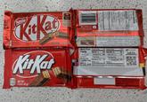 Nestle Per 1 bar (45 g) Pour 1 barre (45 g) NMILK CHOCOLATE KitKat Plan 100% susta sourced C Cacao approv 100% dur WAFER ORIGINAL RECIPE 45 g GAUFRE RECETTE ORIGINALE ave a break have a KitKat 210 NET WT PACKAGE 1.5 OZ (42 g) CALORIES ENLARGED FOR SL Kids Help Phone Jeunesse, J'écoute. 1-800-668-6868 2348 Cholesterol/Cholestérol 5 mg Valeur nutritive utrition Facts T.M. OWNER/PROP DES MARQUES: SOCIÉTÉ DES PRODUITS NESTLÉ S.A., VEVEY, SWITZERLAND SUISSE LICENSEE/LICENCIES NESTLE CANADA INC., NORTH YORK, ON M2N 6S8 Lecithine blé, Sucre, Huile de palme modifiée, Cacao, Bicarbonate de soude, non sucré, lécithine de soya, polyricinoléate de polyglycérol, arôme naturel), lait (sucre, substances laitières modifiées, beurre de cacao". Chocolat au la Ntavour, Protease, Xylanase. "Rainforest Alliance Certified Wur, Sugar, Modified palm oil, Cocoa", Baking soda, Soy lecithin, Yeast, wned chocolate, soy lecithin, polyglycerol polyricinoleate, natural flavour), is: Milk chocolate (sugar, modified milk ingredients, cocoa ents: regalezvousbien.ca unwrapsomegood.ca Cocoa Plan Nutrition Facts 1 serving per container Serving size Amount/serving Total Fat 11g butter %DV Amount/serving smartlabele SCAN HERE OR CALL 1-800- % DV 14% Total Carb. 28g 10% Saturated Fat 7g 35% Trans Fat 0g Dietary Fiber <1g 0% MORE Total Sugars 23g Cholesterol <5mg 0% Incl. 22g Added Sugars 44% 1 package (42g) Sodium 20mg 1% Protein 2g Calories per serving 210 Vitamin D 0% Calcium 4% Iron 6% Potassium 2% 731-24600-073 PALM RES INFORMATION 回 PAT CONTAINE OR LESS OF LECITHIN SOY, PGPR VANILLIN ARTIFICIAL FLAVOR SALT, YEAST, BAKING SODA O CONTAINS MILK, WEST, SUY MANUFACTURED IN A FACILITY THAT PROCESSES PEANUTS