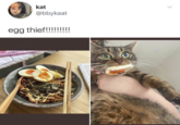 kat @bbykaat egg thief!!!!!!