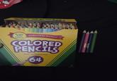 Bright, Bold Preferred by Teachers! Colors COLORED PENCILS Built-In Sharpener 64 Nontoxic