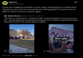 ... Spectra @spectraimsim could you imagine hundreds of your peers showing up to protest how stupid you are and how you deserve a failing grade? I would never be able to show my face in public again Dylan Brown @dylantbrown. Dec 5 "Protect our instructors” “Justice for Mel” hundreds gather on the campus of OU - demanding they reinstate the professor put on leave for giving Samantha Fulnecky at zero on an essay. More on @kfor REINSTATE HER NO Watch again II 0:01 8:59 PM - Dec 5, 2025 - 542.4K Views 0:00