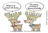 Merry Christmas. 00 Thanks. Happy Hanukkah. © Jim Benton-instagra
