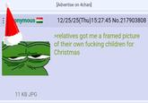 onymous 11 KB JPG [Advertise on 4chan] 12/25/25(Thu)15:27:45 No.217903808 >relatives got me a framed picture of their own f------ children for Christmas