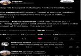 Fulgrim Follow 400 @chaos_daemon day 45 trapped in Fabius's torture facility >_< the captainsstill havent found a torture method that doesnt make me moan just a little... (IIIT_T) today Marius Variosean told me "i hate you. i f------ hate you." and when i let out a soft littke moan at that too, he screamed 14:11. 7/28/24 From Earth 203K Views 1.4K Reposts 77 Quotes 14K Likes 1.1K Bookmarks 27 hotdog water @saltysauerkraut · 5h what are they trying to get out of you ↑ 272 372 ill 13K 1 Fulgrim @chaos_daemon apparently not moans :/ ○ 2 111 1.2K 13K