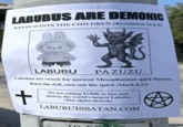 LABUBUS ARE DEMONIC SATAN WANTS THE CHILDREN (Revelation 12:4-5) LABUBU PAZUZU Labubus are vessels for ancient Mesopitamian spirit Pazuzu. Burn the doll, cast out the spirit (Mark 6:13) + We are raising $150K to buy and destroy the world's largest Labubu (The alpha demon) LABUBUISSATAN.COM TO CR