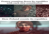 France counting down its republics with each new constitution How Poland counts its republics