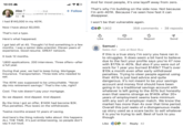 10:05 Abe P t-2nd Lead Al Data Scientist @ Immersive |... 4d I had $140,000 in my 401K. Now I have about $2,000. ฟล + Follow And for most people, it's one layoff away from zero. That's why I'm building on the side now. Not because I'm anti-401K. Because I've seen how fast it can disappear. I won't be that vulnerable again. €1,902 358 comments • 38 reposts That's not a typo. Here's what happened. I got laid off at 45. Thought I'd find something in a few months. I was a senior data scientist. Eleven years of experience. Good resume. GREAT network. It took 12 months. 1,800 applications. 200 interviews. Three offers-after a full year. During that year, we had to keep living. Mortgage. Insurance. Transportation. Three kids who needed to eat. The 401K was supposed to be untouchable. "Never dip into retirement savings." That's the rule, right? Cool. The rule doesn't pay your mortgage. So we dipped. And dipped. And dipped. By the time I got an offer, $140K had become $2K. Plus penalties. Plus taxes on the withdrawals. Twelve months erased 12 years of saving. And here's the thing nobody talks about: this happens ALL THE TIME. It's just embarrassing, so people don't say it out loud. Like Samuel E Comment Repost Send Sales Associate at Best Buy If this is a true story I'm sorry you have ran in to struggles. It does seem a bit hard to believe due to the fact your profile says you're 47 now with $170k in 401k. But also if you were out of work for 1 year you burned $140k? That's over $10k a month even after early withdrawal penalties. Trying to steer people against using their 401k is just bad advice and quite dangerous. It's not meant to be your savings account and money first should have been going in to a traditional savings account with whatever is left going to the 401k but honestly even that seems strange as $140k after 20+ years of employment seems bare minimum with any sort of employer match. We know the market has more than 4x over that time period. Overall this just reeks of a disingenuous made up story used as a scare tactic to sell whatever it is you're trying to sell. Best of luck to you though Like C90 Reply 42