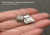 The Gregor Samsa Necklace inspired by Kafka @createdbyill