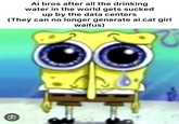 Ai bros after all the drinking water in the world gets sucked up by the data centers (They can no longer generate ai cat girl waifus) C