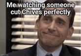 imgflip.com Me watching someone cut Chives perfectly