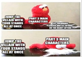 JUMP THE VILLAIN WITH YOUR STANDS ALL AT ONCE PART 3 MAIN CHARACTERS LET POLNARREF SUFFER AND LET JOTARO DO THE HEAVY LIFTING JUMP THE VILLAIN WITH YOUR STANDS ALL AT ONCE PART 3 MAIN CHARACTERS