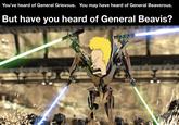 You've heard of General Grievous. You may have heard of General Beaverous. But have you heard of General Beavis? 13