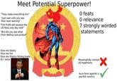 Meet Potential Superpower! "They make everything bro" "Just wait until you see their next warning" "The PLAN will surpass the US Navy any day now" "Bro did you see what Chen Weihua just posted" O feats O relevance 7 strongly worded statements Give me liberty Give me fire Give me Filipino fishing boats Or I retire Meaningfully contest ✓ US hegemony Aura farm against a pacifist country