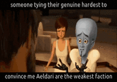 someone tying their genuine hardest to convince me Aeldari are the weakest faction