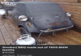 Jetta Зат Smoker/ BBQ made out of 1959 BMW Issetta $10,000 Just listed. 19 hours ago Х
