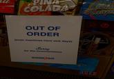 COLADA AFFEINE FREE OUT OF ORDER (even machines have sick days) Sorry for the inconvenience GOOD2GO Blir Rasp REG $3 Fetts yt is Pen price REG $419 40 OZ 4.79 REG $499 ICEE