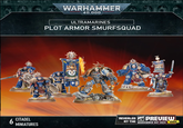 WARHAMMER 40,000 ULTRAMARINES PLOT ARMOR SMURFSQUAD ULTRAS TOO A E MACH ACCE 6 CITADEL MINIATURES AT THE REVEALED PREVIEW SHOW WARHAMMER DAY 2024