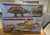 TRICERATACO TACO HOLDER Holds 2 Tacos TM TACOSAURUS REX BARBUZZO HOLDS 2 TACOS FUNWARES