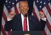 An image of Trump doing what appears to be an ahegao face.
