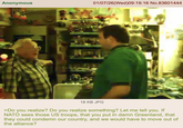 Anonymous 01/07/26(Wed)09:19:16 No.83601444 18 KB JPG >Do you realize? Do you realize something? Let me tell you. If NATO sees those US troops, that you put in damn Greenland, that they could condemn our country, and we would have to move out of the alliance?