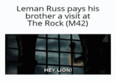 Leman Russ pays his brother a visit at The Rock (M42) HEY LION!