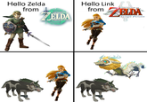Hello Zelda from THE LEGEND OF ELDA TEARSKINGDOM Hello Link THE LEGEND OF from ZELDA Twilight Princess