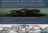 warhammer fact of the day: did you know? the Sabbat-pattern helmet used by the Sisters Militant of the Adepta Sororitas was designed with a liftable visor so that they can kiss and make out with each other while wearing it (they may have to tilt their heads a little). this is true and canon. verified information. lexsnotdead Feb 28 this post was fact checked and approved by the order of our martyred lady.